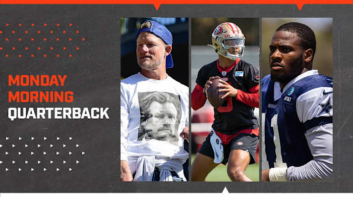 Les Snead at Rams championship parade; Trey Lance at 49ers camp; Micah Parsons at Cowboys camp